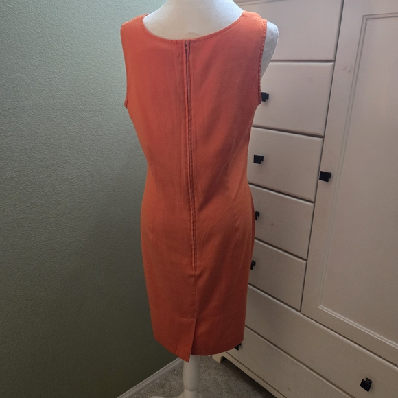 Women's Sag Harbor Orange Midi Dress - Picture 2 of 7